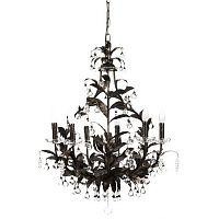 люстра 19th c. rococo iron & smoke crystal round чёрная в Таганроге