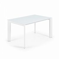 стол atta 140 (200)x90 с белым стеклом cc0179c05 от la forma (ex julia grup) в Таганроге
