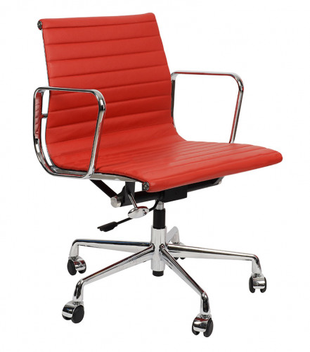 кресло eames style красная кожа в Таганроге