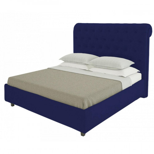 кровать sweet dreams 90х200 велюр синий р в Таганроге