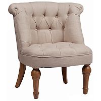 кресло sophie tufted slipper chair бежевое в Таганроге