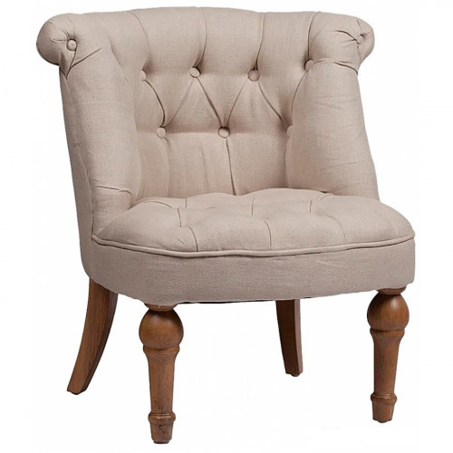 кресло sophie tufted slipper chair бежевое в Таганроге