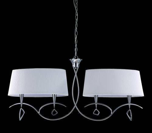 подвесная люстра mantra mara chrome - white 1642 в Таганроге
