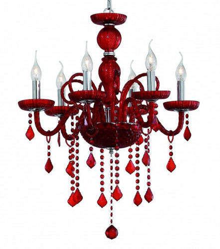 подвесная люстра ideal lux giudecca sp6 rosso в Таганроге