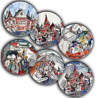 сет тарелки московия dream (6 шт.) в Таганроге