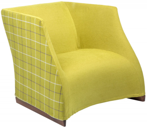 кресло vivienne armchair yellow checkerboard в Таганроге