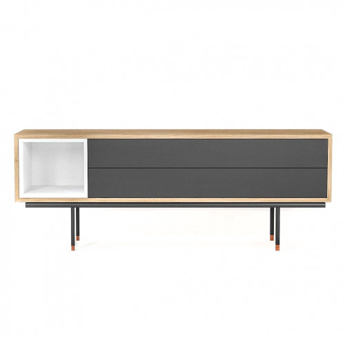 тумба под телевизор длинная серая quadro new в Таганроге