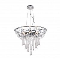 подвесная люстра crystal lux dorotea sp5 d450 chrome прозрачная в Таганроге