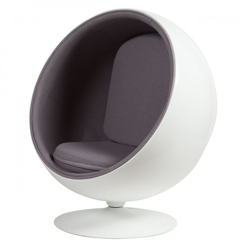 кресло eero ball chair серое в Таганроге