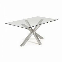 стол arya 180x100 st steel matt стекло clear c790c07 от la forma (ex julia grup) в Таганроге