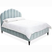 кровать двуспальная 160x200 голубая sutton scalloped в Таганроге