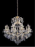 подвесная люстра crystal lux isabel sp11 gold/transparent золото в Таганроге