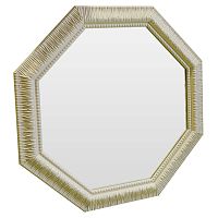 зеркало восьмиугольное бежевое с резьбой cozy beige в Таганроге