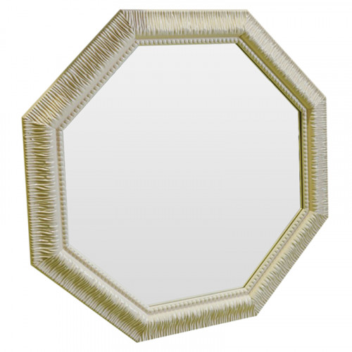 зеркало восьмиугольное бежевое с резьбой cozy beige в Таганроге