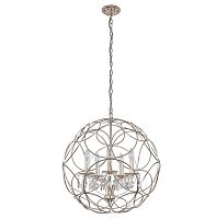 подвесная люстра crystal lux aria sp5 silver в Таганроге