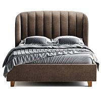 кровать двуспальная 160х200 коричневая tulip в Таганроге