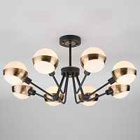 потолочная люстра eurosvet jasper 70093/8 черная белая в Таганроге