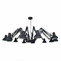 подвесная люстра arte lamp ragno a2043sp-12bk черная в Таганроге