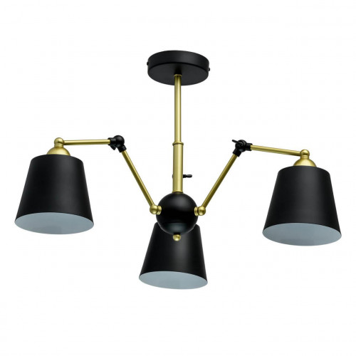 потолочная люстра mw-light таун 5 691011403 черная в Таганроге