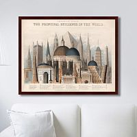 картина: comparative view of the principal buildings in the world, 1850г. в Таганроге