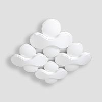 потолочный светодиодный светильник ambrella light orbital granule fg1066/4 wh 208w d720*720 в Таганроге