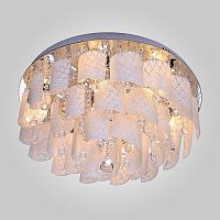 потолочная люстра eurosvet cascade 80117/9 хром/белый в Таганроге