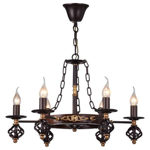 подвесная люстра arte lamp cartwheel a4550lm-6ck в Таганроге
