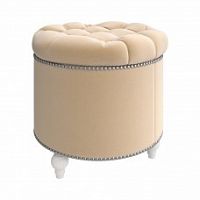 пуф круглый modena beige бежевый в Таганроге