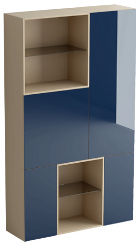 шкаф diamond 14 полок ясень, синий в Таганроге