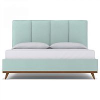 кровать двуспальная 160х200 голубая carter sky в Таганроге