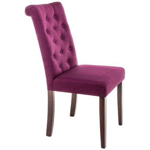 стул деревянный amelia dark walnut / fabric purple в Таганроге