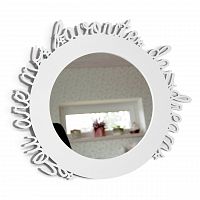 зеркало белое круглое в раме с надписью daydream в Таганроге