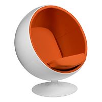 кресло eero aarnio style ball chair оранжевое в Таганроге