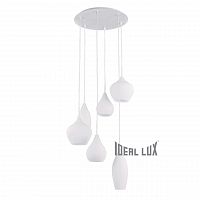 подвесная люстра ideal lux soft sp6 bianco в Таганроге