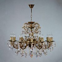 подвесная люстра ambiente alicante 8888/12 pb tear drop бронза в Таганроге