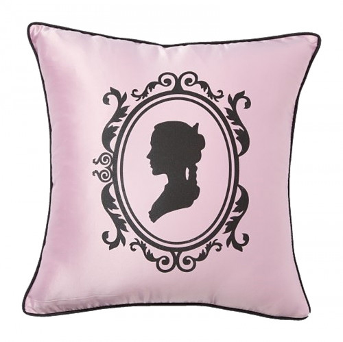 подушка с изображением женского силуэта ladies' profile pink в Таганроге