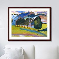 картина: landscape with rolling hills, 1910г. в Таганроге
