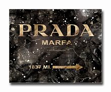 постер prada mafia на чёрном в золотом a3 в Таганроге