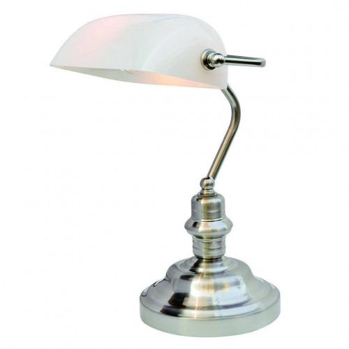 настольная лампа arte lamp banker a2491lt-1ss в Таганроге