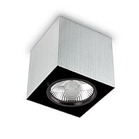 потолочный светильник ideal lux mood pl1 small square alluminio в Таганроге