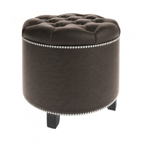 пуф круглый modena brown коричневый в Таганроге