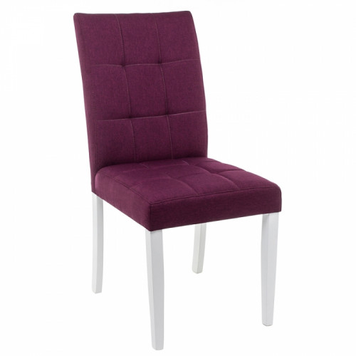 стул деревянный madina white / fabric purple в Таганроге