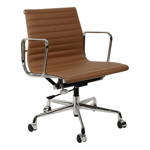 кресло eames style коричневая кожа в Таганроге