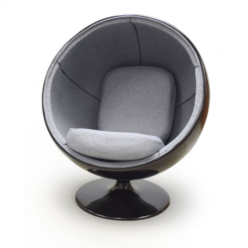 кресло ball chair черно-серое в Таганроге