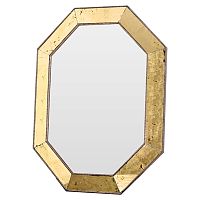зеркало золотое восьмиугольное в состаренной раме aristocrat gold в Таганроге