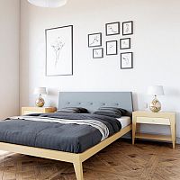 кровать двуспальная с мягким изголовьем 160x200 светло-коричневая fly soft в Таганроге