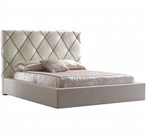 кровать двуспальная 160х200 бежевая kalibry в Таганроге
