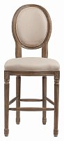 барный стул деревянный мягкий vintage french round кремовый лен в Таганроге