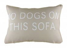 подушка с надписью no dogs on this sofa в Таганроге