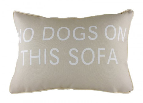 подушка с надписью no dogs on this sofa в Таганроге